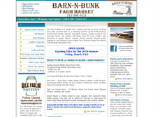 Tablet Screenshot of barnnbunk.com